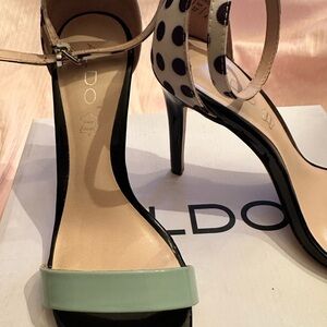 Aldo Mint and Polka Dot Heels
